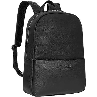 STILORD Sac à Dos PC en Cuir Sac de Travail pour Ordinateur 13,3 Pouces Sac à Dos Étudiant Vintage Sac à Bandoulière Homme Femme en Cuir Vértiable Couleur:Noir - Publicité STILORD Sac à Dos PC en Cuir Sac de Travail pour Ordinateur 13,3 Pouces Sac à Dos Étudiant Vintage Sac à Bandoulière Homme Femme en Cuir Vértiable Couleur:Noir - Publicité