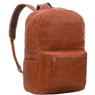 STILORD Sac à Dos avec Compartiment pour Ordinateur Portable en Cuir Hommes Femmes Grand Sac à Dos Scolaire Sac à Dos uni Vintage Couleur:maraska Marron - Publicité STILORD Sac à Dos avec Compartiment pour Ordinateur Portable en Cuir Hommes Femmes Grand Sac à Dos Scolaire Sac à Dos uni Vintage Couleur:maraska Marron - Publicité