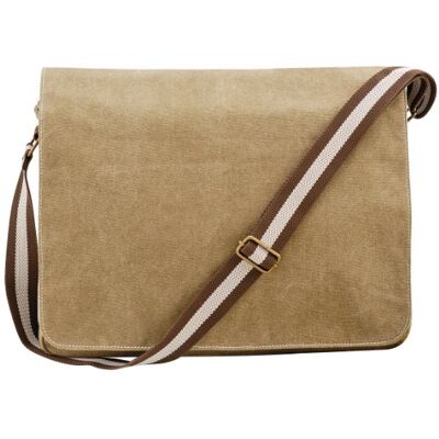 Quadra Vintage Canvas Despatch Bag Sac à dos unisexe adulte - Publicité Quadra Vintage Canvas Despatch Bag Sac à dos unisexe adulte - Publicité