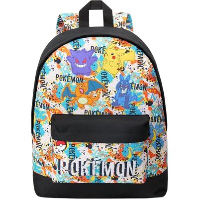 Pokémon Sac a Dos Enfant Ado Pikachu Pokeball Sac Ecole avec Poches Zippées Cartable Scolaire pour Sports Voyage Anime Cadeau Enfant (Multi Graffiti) - Publicité Pokémon Sac a Dos Enfant Ado Pikachu Pokeball Sac Ecole avec Poches Zippées Cartable Scolaire pour Sports Voyage Anime Cadeau Enfant (Multi Graffiti) - Publicité