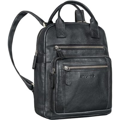 STILORD '' Premium Sac à Dos de Loisirs en Cuir Pour Dames Moyen-Grand Idéal Comme Sac à Dos de Voyage Avec Support Pour Trolley 12 Pouces, Couleur:noir - Publicité STILORD '' Premium Sac à Dos de Loisirs en Cuir Pour Dames Moyen-Grand Idéal Comme Sac à Dos de Voyage Avec Support Pour Trolley 12 Pouces, Couleur:noir - Publicité