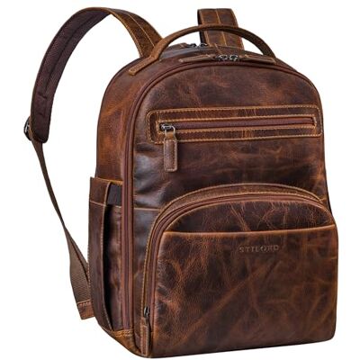STILORD “Paco” Sac à Dos Homme Cuir Grand Business Sac Travail avec Compartiment Ordinateur 15,6 Pouces Modèle Voyage Bureau Université Couleur:luino Marron - Publicité STILORD “Paco” Sac à Dos Homme Cuir Grand Business Sac Travail avec Compartiment Ordinateur 15,6 Pouces Modèle Voyage Bureau Université Couleur:luino Marron - Publicité