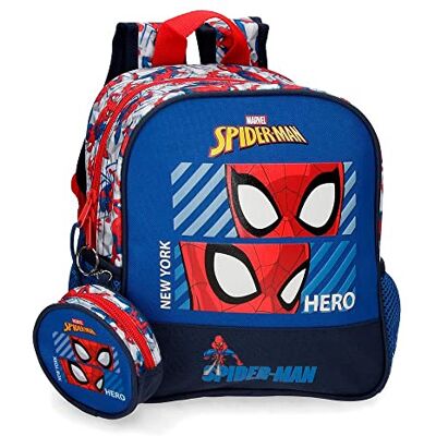 Marvel Spiderman Hero Sac à Dos de garderie Bleu 23 x 25 x 10 cm Polyester 5,75 L - Publicité Marvel Spiderman Hero Sac à Dos de garderie Bleu 23 x 25 x 10 cm Polyester 5,75 L - Publicité