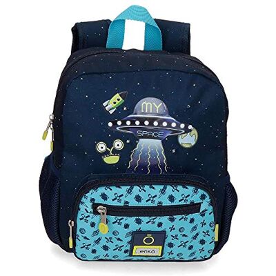 Enso My Space Sac à dos préscolaire Bleu 23 x 28 x 10 cm Polyester 6,44 L - Publicité Enso My Space Sac à dos préscolaire Bleu 23 x 28 x 10 cm Polyester 6,44 L - Publicité