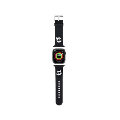 Bracelet en caoutchouc 3D noir Karl Lagerfeld pour Apple Watch - Accessoire luxe - Publicité Bracelet en caoutchouc 3D noir Karl Lagerfeld pour Apple Watch - Accessoire luxe - Publicité