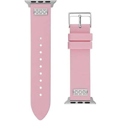 Guess Bracelet de montre intelligente pour femme compatible avec Apple Watch (38 mm-40 mm), Rose/brillant, Moderne - Publicité Guess Bracelet de montre intelligente pour femme compatible avec Apple Watch (38 mm-40 mm), Rose/brillant, Moderne - Publicité