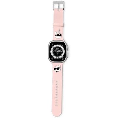 Bracelet en caoutchouc 3D Rose Karl Lagerfeld pour Apple Watch 42/44/45/49mm - Publicité Bracelet en caoutchouc 3D Rose Karl Lagerfeld pour Apple Watch 42/44/45/49mm - Publicité
