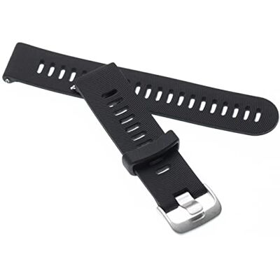 vhbw bracelet compatible avec Garmin Forerunner 245 Music 245 montre connectée 11 + 8,5 cm rainuré silicone, noir - Publicité vhbw bracelet compatible avec Garmin Forerunner 245 Music 245 montre connectée 11 + 8,5 cm rainuré silicone, noir - Publicité