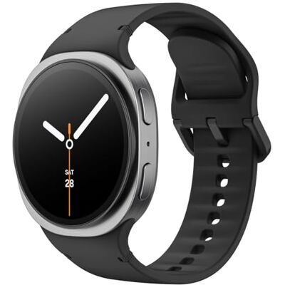 MoKo Bracelet de Sport pour Samsung Galaxy Watch 8 40mm 44mm/Galaxy Watch 8 Classic 46mm, Bracelet de Remplacement en Silicone Souple pour Homme Femme, S/M, Noir - Publicité MoKo Bracelet de Sport pour Samsung Galaxy Watch 8 40mm 44mm/Galaxy Watch 8 Classic 46mm, Bracelet de Remplacement en Silicone Souple pour Homme Femme, S/M, Noir - Publicité