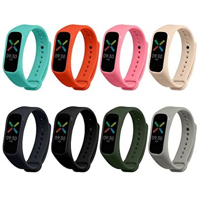 kwmobile Bracelet Compatible avec Oppo Band Sport Set de 8 Bracelets de Rechange en Silicone Multicolore pour Fitness Tracker Design Sportif et Ajustable - Publicité kwmobile Bracelet Compatible avec Oppo Band Sport Set de 8 Bracelets de Rechange en Silicone Multicolore pour Fitness Tracker Design Sportif et Ajustable - Publicité