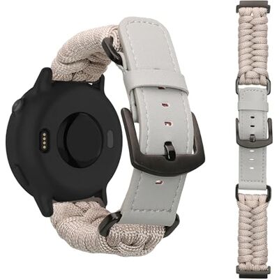 kwmobile Bracelet de Remplacement Tressé Compatible avec Garmin Vivoactive 6 / Vivoactive 5 / Venu Sq/Amazfit GTS/Bip 3 Bracelet de Sport pour Smartwatch en Cuir PU crème - Publicité kwmobile Bracelet de Remplacement Tressé Compatible avec Garmin Vivoactive 6 / Vivoactive 5 / Venu Sq/Amazfit GTS/Bip 3 Bracelet de Sport pour Smartwatch en Cuir PU crème - Publicité