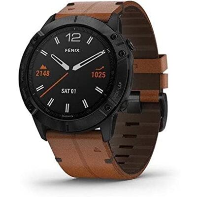 Garmin Fenix 6X Saphir Smartwatch Schwarz/Braun - Publicité Garmin Fenix 6X Saphir Smartwatch Schwarz/Braun - Publicité