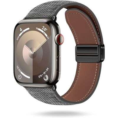ONEFLOW Bracelet en denim Loop pour Apple Watch Series 10 (46 mm) en tissu jean, bracelet de rechange au design denim, bracelet textile iWatch pour homme et femme, bracelet de rechange magnétique, - Publicité ONEFLOW Bracelet en denim Loop pour Apple Watch Series 10 (46 mm) en tissu jean, bracelet de rechange au design denim, bracelet textile iWatch pour homme et femme, bracelet de rechange magnétique, - Publicité