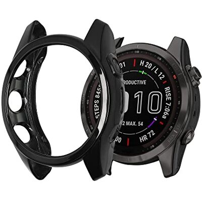 kwmobile Coque compatible avec Garmin Fenix 7S / Fenix 7S Solar Étui cadre écran en silicone pour smartwatch Protection pour montre connectée noir-argenté - Publicité kwmobile Coque compatible avec Garmin Fenix 7S / Fenix 7S Solar Étui cadre écran en silicone pour smartwatch Protection pour montre connectée noir-argenté - Publicité