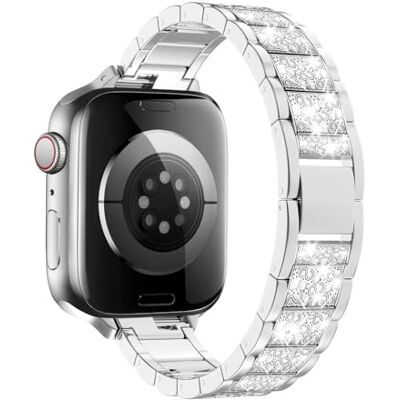 MoKo Bracelet de rechange, fin, en acier inoxydable, compatible avec Apple Watch Ultra/Ultra2 49 mm, Series 10/9/8/7/6/5/4/3/2/1/SE 42/44/45/46 mm - Publicité MoKo Bracelet de rechange, fin, en acier inoxydable, compatible avec Apple Watch Ultra/Ultra2 49 mm, Series 10/9/8/7/6/5/4/3/2/1/SE 42/44/45/46 mm - Publicité