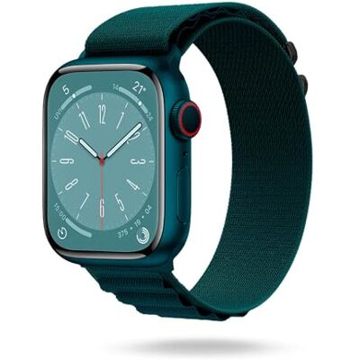 ONEFLOW Active Loop Bracelet de rechange pour Apple Watch 8 (45 mm) En nylon Textile Pour homme et femme Fin et doux Pour sport d'extérieur Bleu pétrole - Publicité ONEFLOW Active Loop Bracelet de rechange pour Apple Watch 8 (45 mm) En nylon Textile Pour homme et femme Fin et doux Pour sport d'extérieur Bleu pétrole - Publicité
