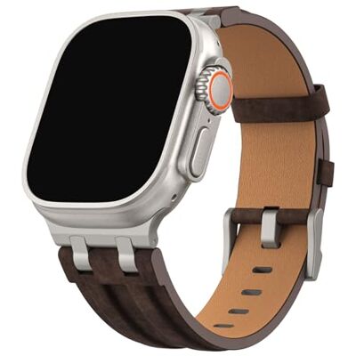MoKo Bracelet en Cuir Compatible avec Apple Watch 49mm 46mm 45mm 44mm 42mm Bracelet de Remplacement, Connecteur en Métal, pour Ultra4/3/2/1, SE3/2/1, Series 12/11/10/9/8/7/6/5/4/3/2/1 - Publicité MoKo Bracelet en Cuir Compatible avec Apple Watch 49mm 46mm 45mm 44mm 42mm Bracelet de Remplacement, Connecteur en Métal, pour Ultra4/3/2/1, SE3/2/1, Series 12/11/10/9/8/7/6/5/4/3/2/1 - Publicité