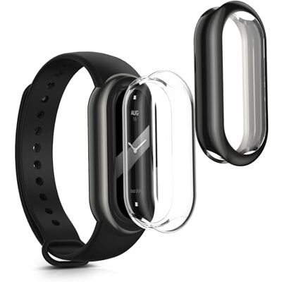 kwmobile Coque compatible avec Xiaomi Mi Band 10 / Smart Band 10 coque 2x Étui cadre écran en silicone pour Fitness Tracker transparent-noir - Publicité kwmobile Coque compatible avec Xiaomi Mi Band 10 / Smart Band 10 coque 2x Étui cadre écran en silicone pour Fitness Tracker transparent-noir - Publicité