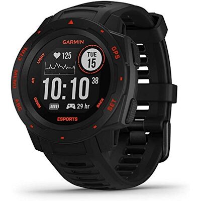 Garmin Instinct Esports Edition Montre GPS connectée Robuste avec Profil d'activité Esports Noir - Publicité Garmin Instinct Esports Edition Montre GPS connectée Robuste avec Profil d'activité Esports Noir - Publicité