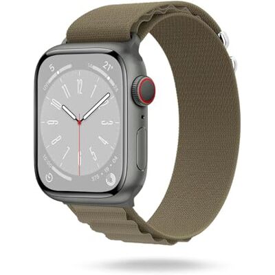 ONEFLOW Active Loop Bracelet de rechange pour Apple Watch Ultra 2 (49 mm) En nylon Textile Pour homme et femme Fin et doux Pour sport d'extérieur Kaki - Publicité ONEFLOW Active Loop Bracelet de rechange pour Apple Watch Ultra 2 (49 mm) En nylon Textile Pour homme et femme Fin et doux Pour sport d'extérieur Kaki - Publicité