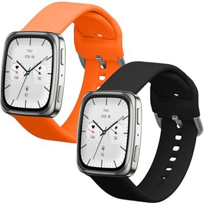 kwmobile Bracelet compatible avec Garmin 20mm Amazfit Active 2/2 Sqaure bracelet 2x bracelet de rechange en silicone pour fitness tracker - Publicité kwmobile Bracelet compatible avec Garmin 20mm Amazfit Active 2/2 Sqaure bracelet 2x bracelet de rechange en silicone pour fitness tracker - Publicité
