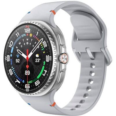 MoKo Bracelet de Sport pour Samsung Galaxy Watch 8 40mm 44mm/Galaxy Watch 8 Classic 46mm, Bracelet de Remplacement en Silicone Souple pour Homme Femme, M/L, Gris Clair - Publicité MoKo Bracelet de Sport pour Samsung Galaxy Watch 8 40mm 44mm/Galaxy Watch 8 Classic 46mm, Bracelet de Remplacement en Silicone Souple pour Homme Femme, M/L, Gris Clair - Publicité
