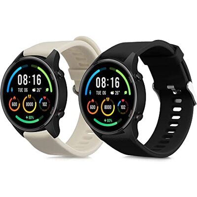 kwmobile Bracelet compatible avec Xiaomi Mi Watch/Mi Watch Color Sport bracelet 2x bracelet de rechange en silicone pour fitness tracker - Publicité kwmobile Bracelet compatible avec Xiaomi Mi Watch/Mi Watch Color Sport bracelet 2x bracelet de rechange en silicone pour fitness tracker - Publicité