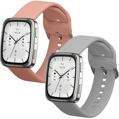 kwmobile Bracelet compatible avec Garmin 20mm Amazfit Active 2 Square/Amazfit Active 2 bracelet 2x bracelet de rechange en silicone pour fitness tracker - Publicité kwmobile Bracelet compatible avec Garmin 20mm Amazfit Active 2 Square/Amazfit Active 2 bracelet 2x bracelet de rechange en silicone pour fitness tracker - Publicité