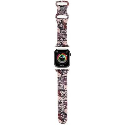 Bracelet Hello Kitty pour Apple Watch - Graffiti Rose - Publicité Bracelet Hello Kitty pour Apple Watch - Graffiti Rose - Publicité