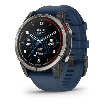 Garmin Quatix 7 Pro Premium GPS Marine Smartwatch avec écran AMOLED, Lampe Torche LED, activités de Voile et Sports Nautiques, prévisions de Poissons et contrôle du Moteur de traînée - Publicité Garmin Quatix 7 Pro Premium GPS Marine Smartwatch avec écran AMOLED, Lampe Torche LED, activités de Voile et Sports Nautiques, prévisions de Poissons et contrôle du Moteur de traînée - Publicité
