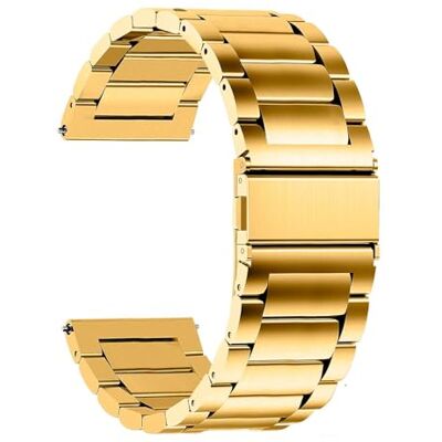OcioDual Bracelet en metal pour montre, bracelet de montre intelligente en acier inoxydable colore Or, pour montres intelligentes qui ont des broches 24mm - Publicité OcioDual Bracelet en metal pour montre, bracelet de montre intelligente en acier inoxydable colore Or, pour montres intelligentes qui ont des broches 24mm - Publicité