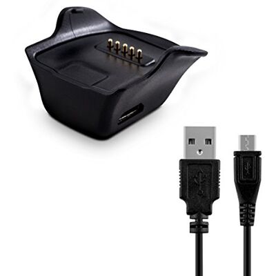 kwmobile Câble USB compatible avec Samsung Gear fit R350 câble Câble rechange chargeur fitness tracker montre connectée noir - Publicité kwmobile Câble USB compatible avec Samsung Gear fit R350 câble Câble rechange chargeur fitness tracker montre connectée noir - Publicité