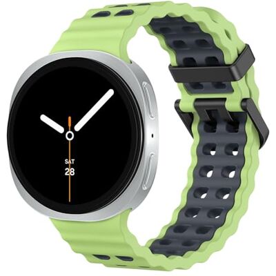 MoKo Bracelet Sport Océan Compatible avec Samsung Galaxy Watch 8 40mm 44mm/Galaxy Watch 8 Classic 46mm, Bracelet en Silicone Souple et Respirant pour Hommes Femmes - Publicité MoKo Bracelet Sport Océan Compatible avec Samsung Galaxy Watch 8 40mm 44mm/Galaxy Watch 8 Classic 46mm, Bracelet en Silicone Souple et Respirant pour Hommes Femmes - Publicité