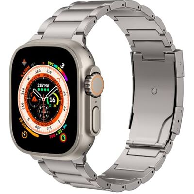 MoKo Bracelet en Titane Compatible avec Apple Watch 42/44/45/46/49mm - Publicité MoKo Bracelet en Titane Compatible avec Apple Watch 42/44/45/46/49mm - Publicité