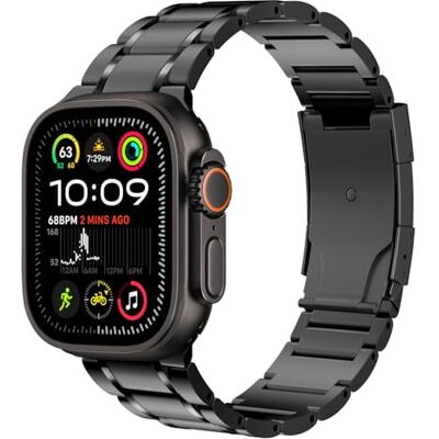 MoKo Bracelet en Titane Compatible avec Apple Watch 42/44/45/46/49mm - Publicité MoKo Bracelet en Titane Compatible avec Apple Watch 42/44/45/46/49mm - Publicité