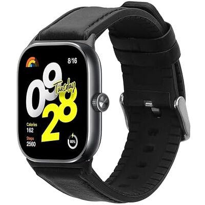 kwmobile Bracelet compatible avec Xiaomi Redmi Watch 5 & 4 / Smart Band 8 Pro/Smart Band 9 Pro bracelet Bracelet de rechange en cuir véritable et silicone noir - Publicité kwmobile Bracelet compatible avec Xiaomi Redmi Watch 5 & 4 / Smart Band 8 Pro/Smart Band 9 Pro bracelet Bracelet de rechange en cuir véritable et silicone noir - Publicité