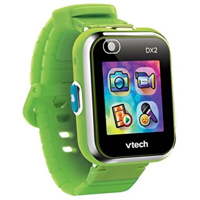 VTech KidiZoom SmartWatch DX2 Verte, Montre Digitale Enfant, Photo, Selfie, Vidéo, Écran Tactile Vertical, Jouet High-Tech, Cadeau Enfant et Ado de 5 Ans à 13 Ans Contenu en Français - Publicité VTech KidiZoom SmartWatch DX2 Verte, Montre Digitale Enfant, Photo, Selfie, Vidéo, Écran Tactile Vertical, Jouet High-Tech, Cadeau Enfant et Ado de 5 Ans à 13 Ans Contenu en Français - Publicité