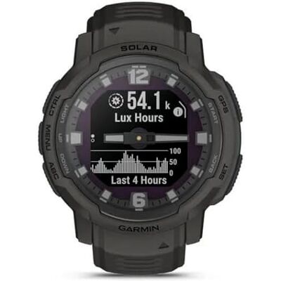 Garmin Instinct Crossover Solar, Graphite, WW - Publicité Garmin Instinct Crossover Solar, Graphite, WW - Publicité
