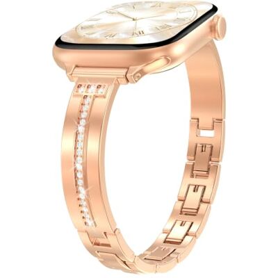 MoKo Bracelet Fin Compatible avec Apple Watch All Series Bracelet Fin en Métal, Bracelet de Bijou Habillé, Femme, pour iWatch Series 12 11 10 9 8 7 6 5 4 3 2 1 SE 3/2/1 Ultra 4/3/2/1 - Publicité MoKo Bracelet Fin Compatible avec Apple Watch All Series Bracelet Fin en Métal, Bracelet de Bijou Habillé, Femme, pour iWatch Series 12 11 10 9 8 7 6 5 4 3 2 1 SE 3/2/1 Ultra 4/3/2/1 - Publicité
