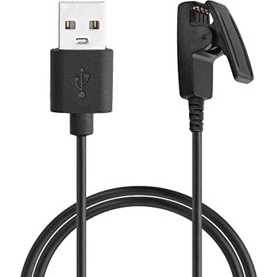 kwmobile Câble USB compatible avec Garmin Forerunner 645/645 Music / 230/235 / 30/35 câble Câble rechange chargeur fitness tracker montre connectée noir - Publicité kwmobile Câble USB compatible avec Garmin Forerunner 645/645 Music / 230/235 / 30/35 câble Câble rechange chargeur fitness tracker montre connectée noir - Publicité