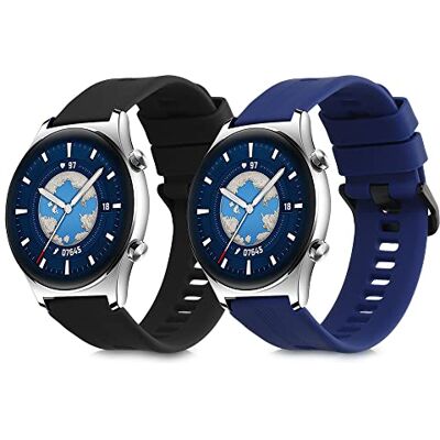 kwmobile Bracelet compatible avec HONOR Watch GS 3 bracelet 2x bracelet de rechange en silicone pour fitness tracker - Publicité kwmobile Bracelet compatible avec HONOR Watch GS 3 bracelet 2x bracelet de rechange en silicone pour fitness tracker - Publicité