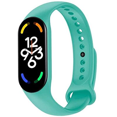 OcioDual Bracelet de Remplacement en Silicone, Turquoise, Compatible avec Xiaomi Mi Band 7 6 5, Compatible avec Amazfit Band 5, Bracelet de Remplacement en Caoutchouc Souple et Flexible - Publicité OcioDual Bracelet de Remplacement en Silicone, Turquoise, Compatible avec Xiaomi Mi Band 7 6 5, Compatible avec Amazfit Band 5, Bracelet de Remplacement en Caoutchouc Souple et Flexible - Publicité