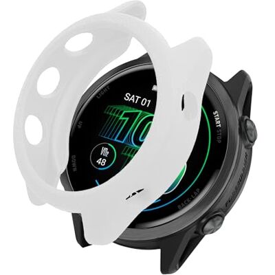 kwmobile Coque compatible avec Garmin Forerunner 570 42mm coque Étui cadre écran en silicone pour smartwatch Protection pour montre connectée blanc - Publicité kwmobile Coque compatible avec Garmin Forerunner 570 42mm coque Étui cadre écran en silicone pour smartwatch Protection pour montre connectée blanc - Publicité