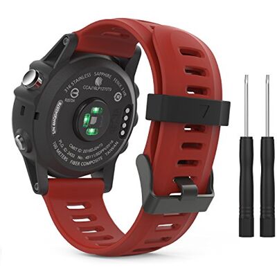 MoKo Bracelet Silicone 26 mm Compatible avec Garmin Fenix 3/Fenix 5X - Publicité MoKo Bracelet Silicone 26 mm Compatible avec Garmin Fenix 3/Fenix 5X - Publicité