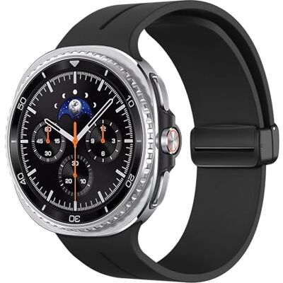 MoKo Bracelet de Sport Compatible avec Samsung Galaxy Watch 8 40mm 44mm/Galaxy Watch 8 Classic 46mm, Bracelet en Silicone Souple de Magnétique pour Homme et Femme, Noir - Publicité MoKo Bracelet de Sport Compatible avec Samsung Galaxy Watch 8 40mm 44mm/Galaxy Watch 8 Classic 46mm, Bracelet en Silicone Souple de Magnétique pour Homme et Femme, Noir - Publicité