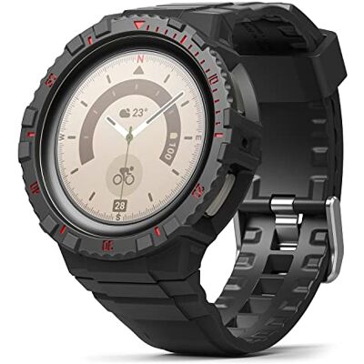 Ringke Fusion-X Guard Compatible avec Bracelet Samsung Galaxy Watch 5 Pro 45mm Coque Protection Antichoc Robuste Black (Red Index) - Publicité Ringke Fusion-X Guard Compatible avec Bracelet Samsung Galaxy Watch 5 Pro 45mm Coque Protection Antichoc Robuste Black (Red Index) - Publicité