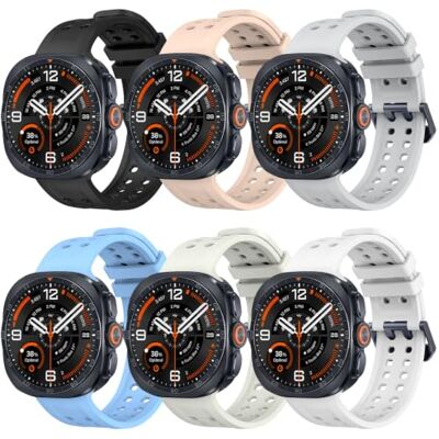 MoKo Lot de 6 Bracelets Sport pour Samsung Galaxy Watch Ultra 2/1 47mm Bracelet Marin en Silicone Souple, Imperméable et Respirant pour Galaxy Watch Ultra 2026/2025/2024, pour Hommes et Femmes - Publicité MoKo Lot de 6 Bracelets Sport pour Samsung Galaxy Watch Ultra 2/1 47mm Bracelet Marin en Silicone Souple, Imperméable et Respirant pour Galaxy Watch Ultra 2026/2025/2024, pour Hommes et Femmes - Publicité
