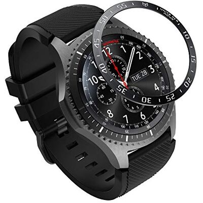 MoKo Bezel Bague adhésive en acier inoxydable pour Samsung Gear S3/Galaxy Watch 46 mm Noir - Publicité MoKo Bezel Bague adhésive en acier inoxydable pour Samsung Gear S3/Galaxy Watch 46 mm Noir - Publicité