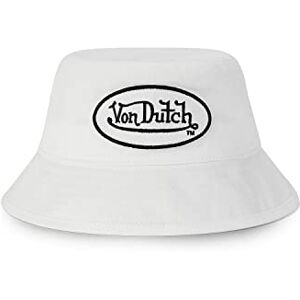 Von Dutch Bob Homme & Femme, Chapeau 100% Coton, Blanc, Noir, Taille 56 - Publicité Von Dutch Bob Homme & Femme, Chapeau 100% Coton, Blanc, Noir, Taille 56 - Publicité