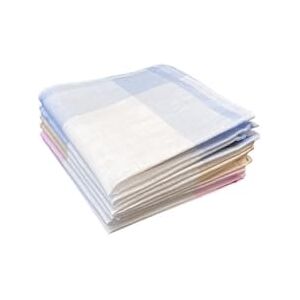 Alpes Blanc Lot de 6 Mouchoirs femme en tissu Bleu, Rose et Beige 100% coton 28x28 cm - Publicité Alpes Blanc Lot de 6 Mouchoirs femme en tissu Bleu, Rose et Beige 100% coton 28x28 cm - Publicité